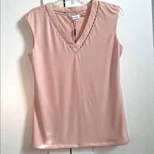 NWT Calvin Klein Blush Blouse